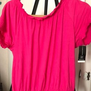 Inc International Concept Magenta Top